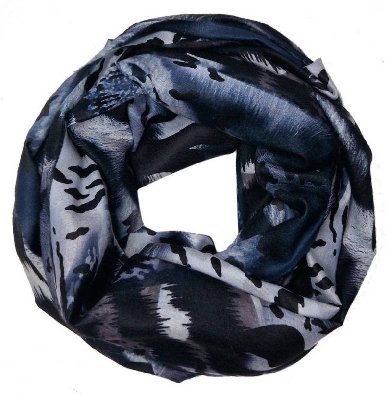dy_mode Loop Damen Loopschal mit Animal-Print Rundschal Schlauchschal, Animal-Print im Leo-Tiger-Look von dy_mode