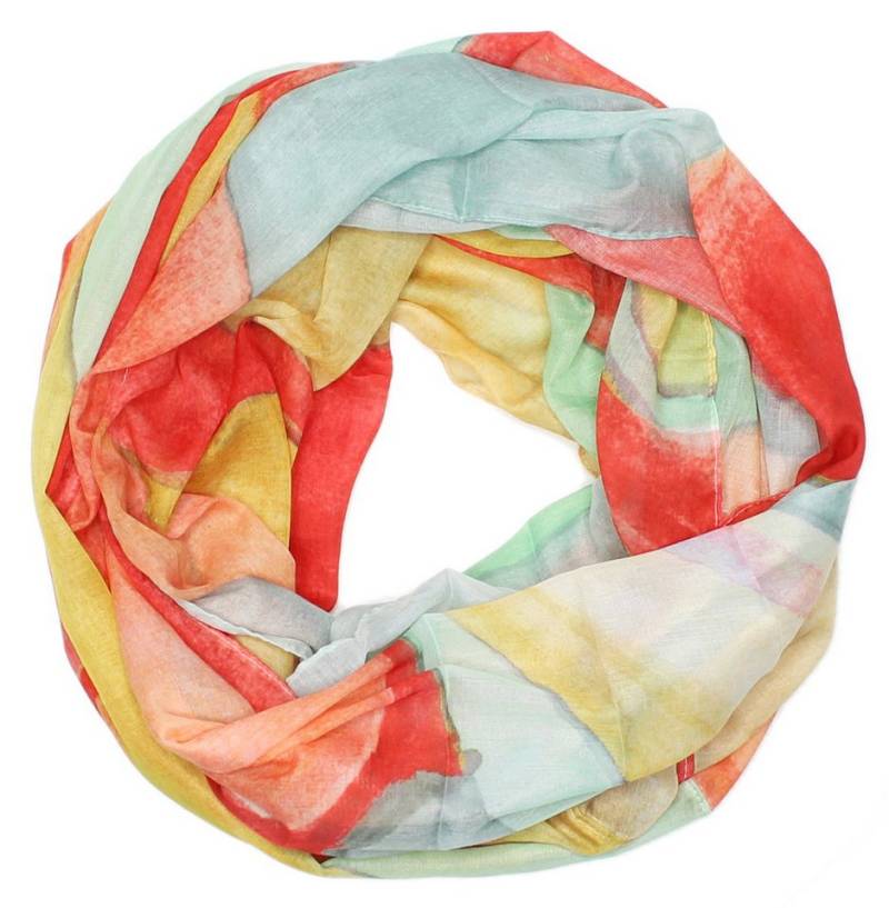 dy_mode Loop Damen Loopschal mit Farbverlauf – Leichter Sommer Schlauchschal von dy_mode