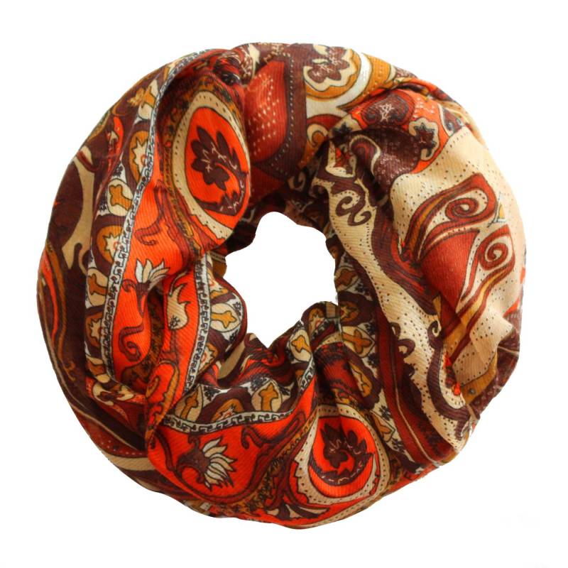 dy_mode Loop Damen Schlauchschal Tierdruck & Paisley Muster Loopschal Rundschal von dy_mode