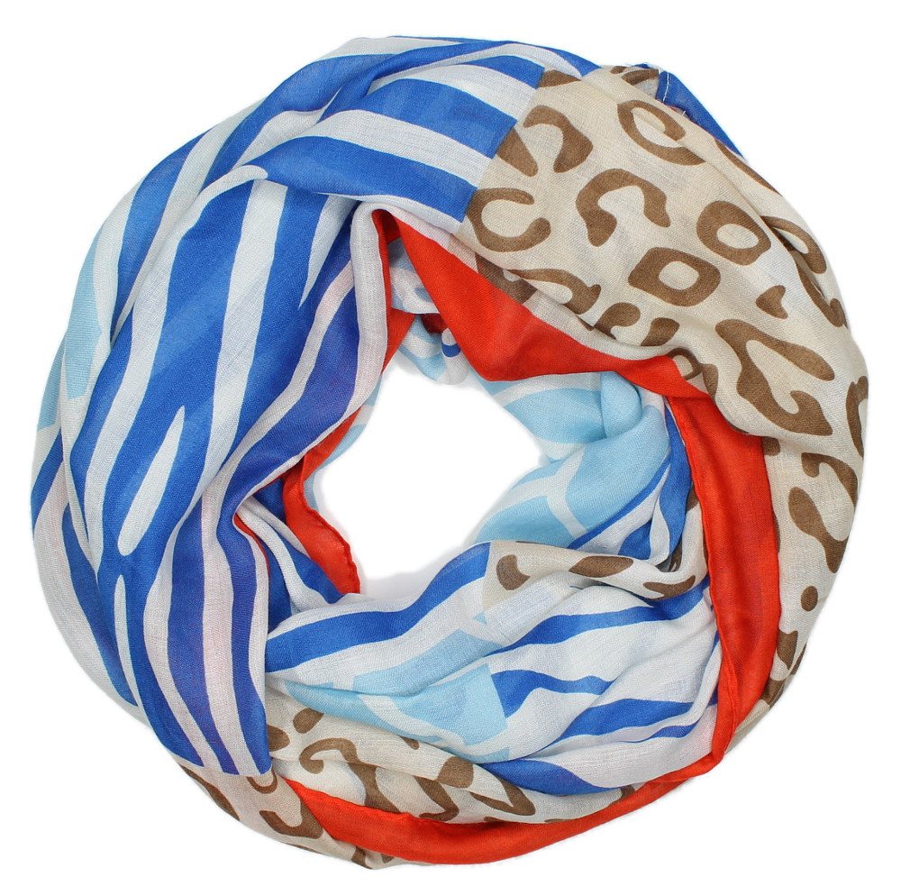 dy_mode Loop Großer Loop Schal in Tierdruck Muster Bunter Damen Schlauchschal, mit modischem Mustermix dy_mode Loop Großer Loop Schal in Tierdruck Muster Bunter Damen Schlauchschal, mit modischem Mustermix von dy_mode