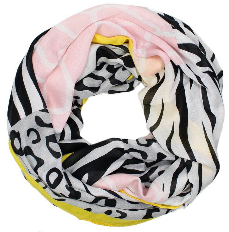 dy_mode Loop Großer Loop Schal in Tierdruck Muster Bunter Damen Schlauchschal, mit modischem Mustermix von dy_mode