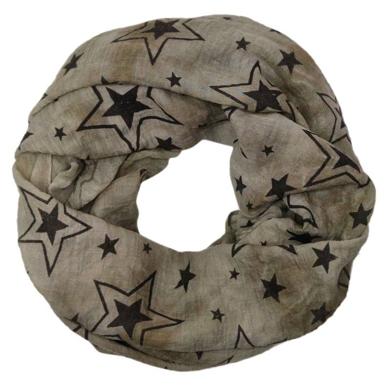 dy_mode Loop Loopschal Gepunktet für Damen in Vintage Optik Schlauchschal Crinkle, Crinkle Look dy_mode Loop Loopschal Gepunktet für Damen in Vintage Optik Schlauchschal Crinkle, Crinkle Look von dy_mode