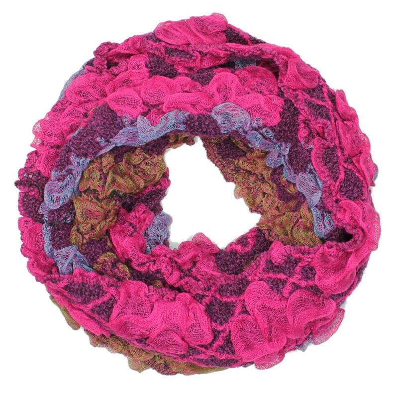 dy_mode Loop Winter Schal Damen Schlauchschal Flauschig Warm Rundschal Strickschal, Flauschig von dy_mode