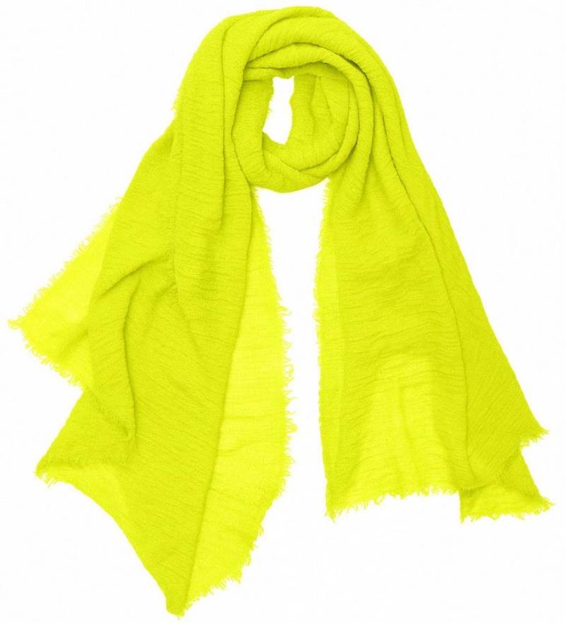 dy_mode Modeschal Damen Schal in Unifarben Halstuch Schultertuch Weicher Stoff, feine Fransen von dy_mode