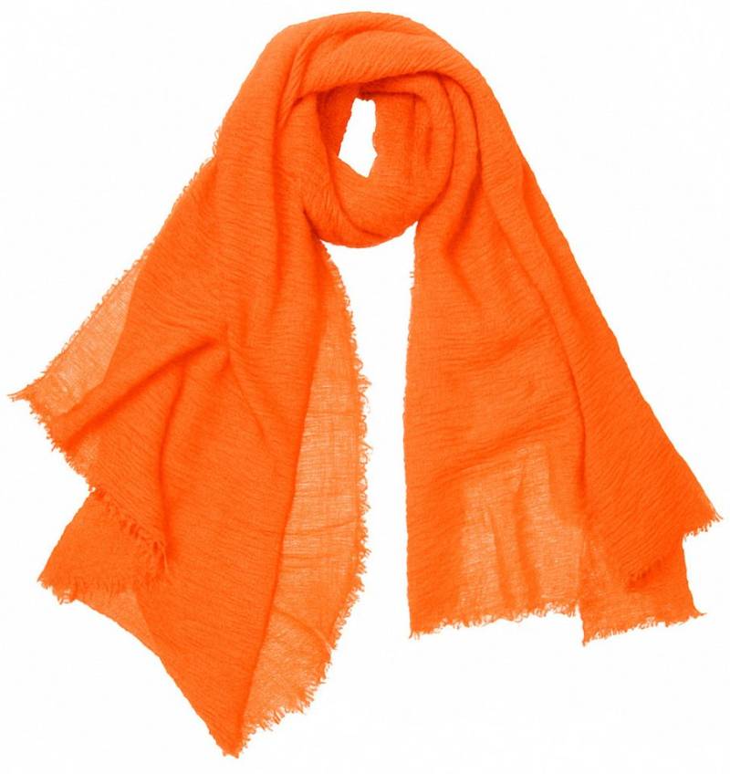 dy_mode Modeschal Damen Schal in Unifarben Halstuch Schultertuch Weicher Stoff, feine Fransen von dy_mode