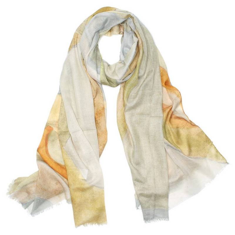 dy_mode Modeschal Damen Schal mit Farbverlauf – Leichter, Weicher Sommer Halstuch, mit feine Fransen von dy_mode