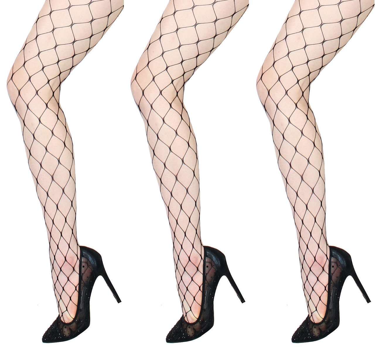 dy_mode Netzstrumpfhose Damen Strumpfhose Netzstrumpfhose Netzstrümpfe Fishnet Stockings im 2er- oder 3er-Set von dy_mode