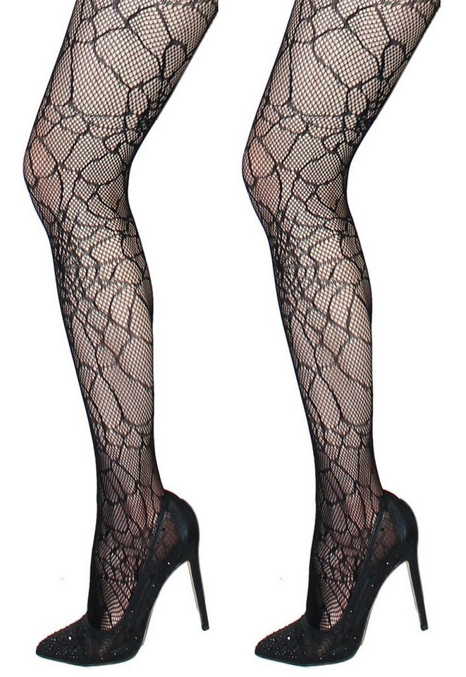 dy_mode Netzstrumpfhose Damen Strumpfhose Netzstrumpfhose Netzstrümpfe Fishnet Stockings im 2er- oder 3er-Set von dy_mode