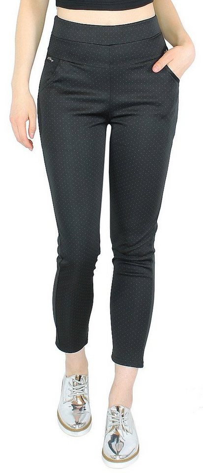 dy_mode Röhrenhose Lässig Elegante Damen Röhrenhose Stretch-Treggings zum Hineinschlüpfen mit elastischem Bund von dy_mode