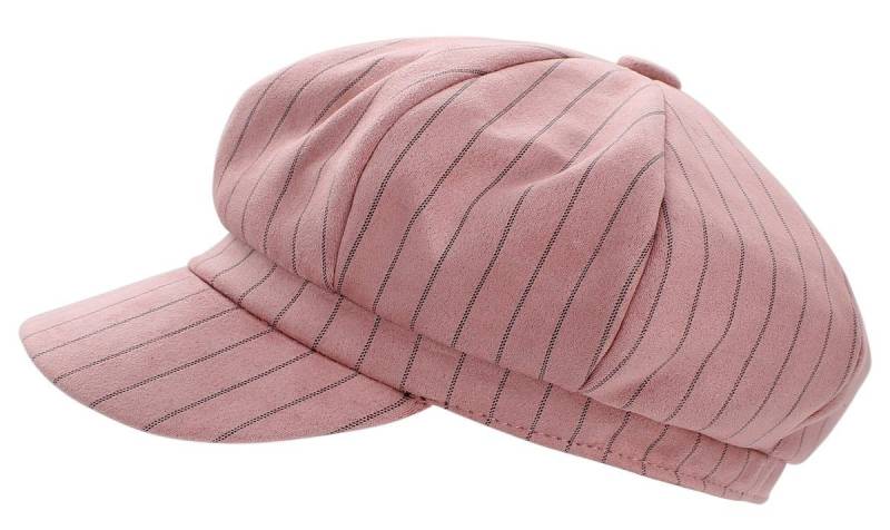 dy_mode Schirmmütze Ballonmütze Damen Schirmmütze Kappe mit Schirm Gestreift Newsbow Mütze Gestreift von dy_mode