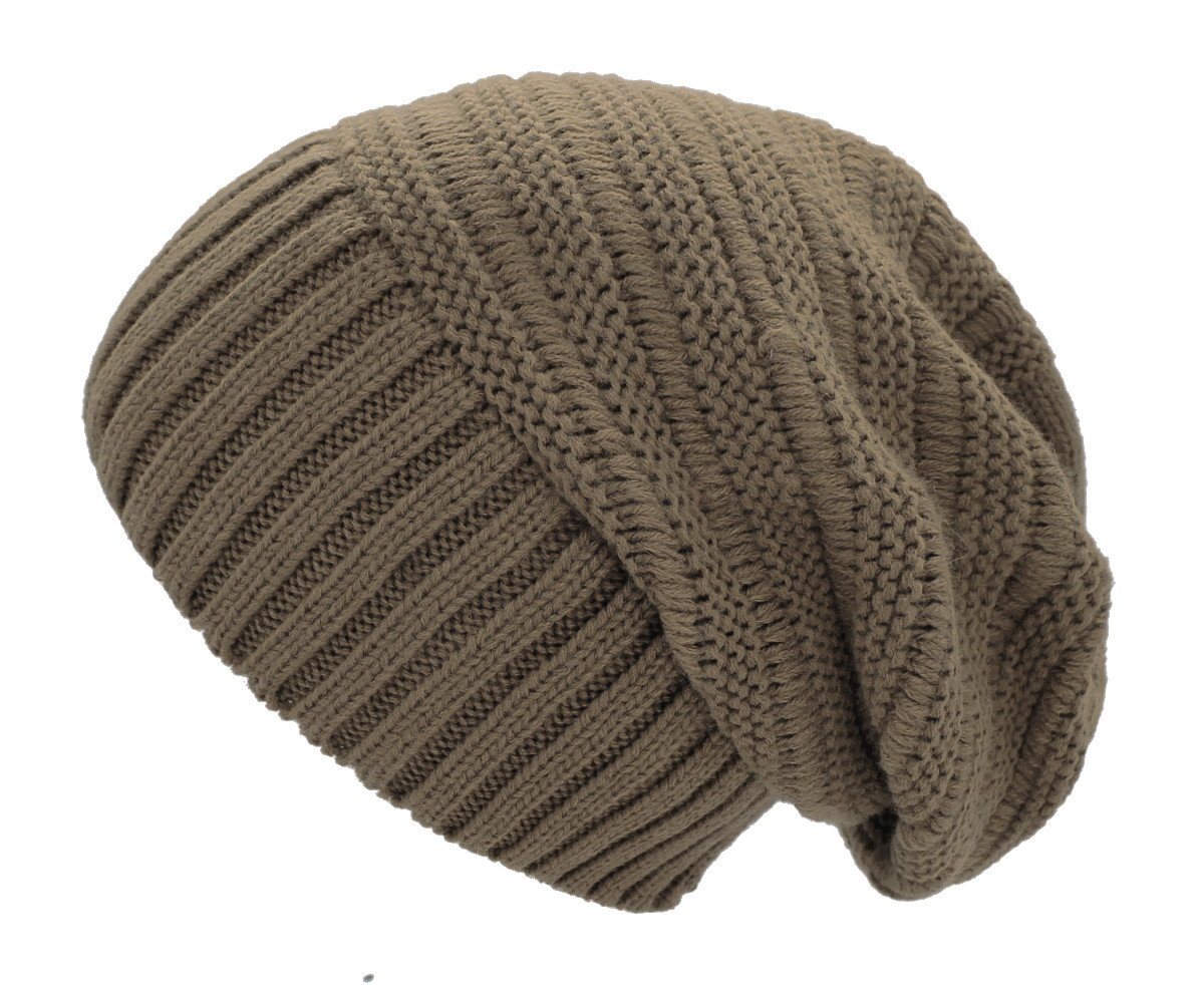 dy_mode Strickmütze Unisex Strickbeanie Strickmütze Herren Long Beanie Damen Wintermütze in Unifarben von dy_mode