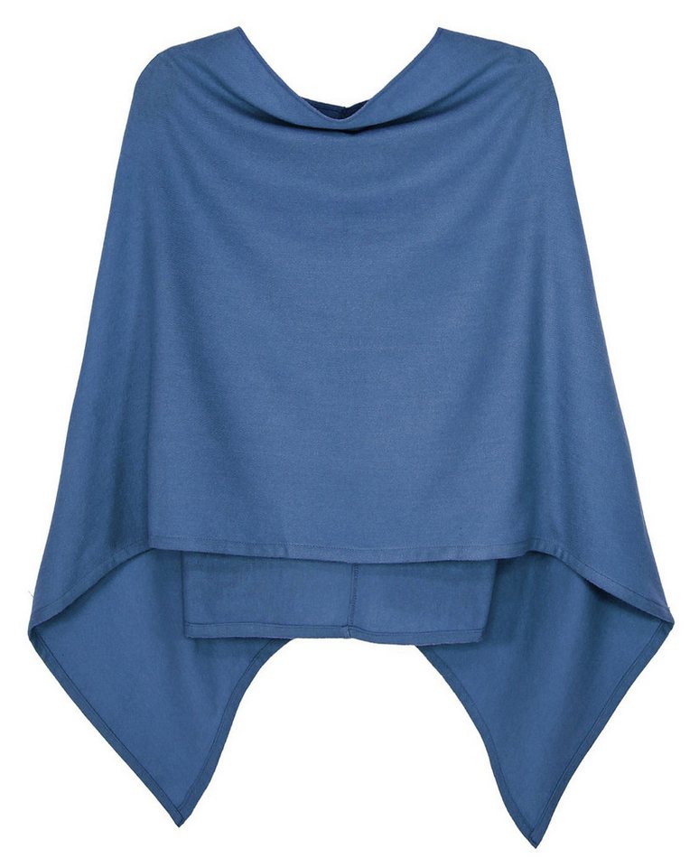dy_mode Strickponcho Damen Poncho in Unifarben Weiches Strickponcho Cape Herbst Umhang in Unifarbe, Vorne Kurz - Seitlich Lang Schnitt dy_mode Strickponcho Damen Poncho in Unifarben Weiches Strickponcho Cape Herbst Umhang in Unifarbe, Vorne Kurz - Seitlich Lang Schnitt von dy_mode