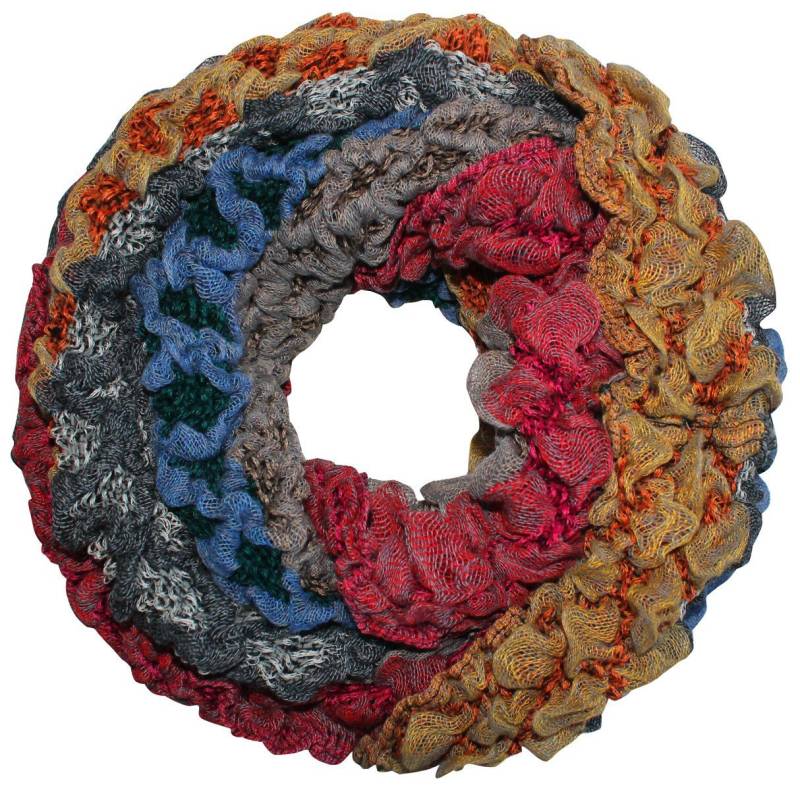 dy_mode Strickschal Bunte Schlauchschal Winter Schal Damen Flauschig Rundschal Strickschal, Flauschig von dy_mode