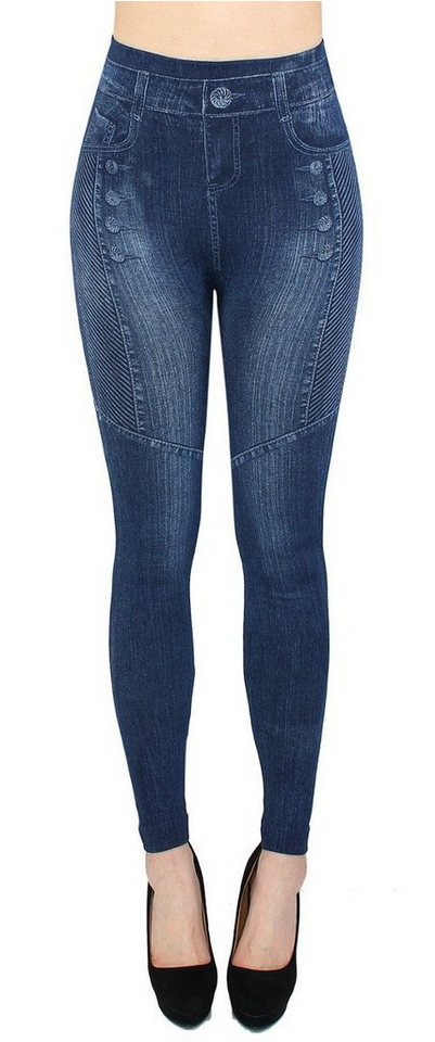 dy_mode Thermoleggings Thermo Leggings Damen Jeggings Gefüttert Thermoleggings Innenfutter Gefüttert von dy_mode