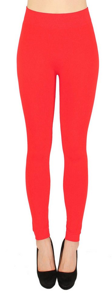 dy_mode Thermoleggings Thermo-Leggings Damen in Unifarbe – warme Winter Leggings in Unifarbe von dy_mode