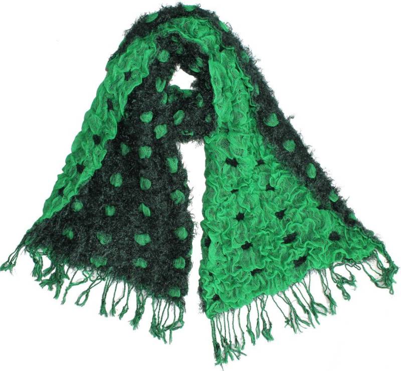 dy_mode XXL-Schal Kuschel Schals Damen Flauschig Warm Großer Schal Winter Strickschal, Gepunktet, mit Fransen dy_mode XXL-Schal Kuschel Schals Damen Flauschig Warm Großer Schal Winter Strickschal, Gepunktet, mit Fransen von dy_mode