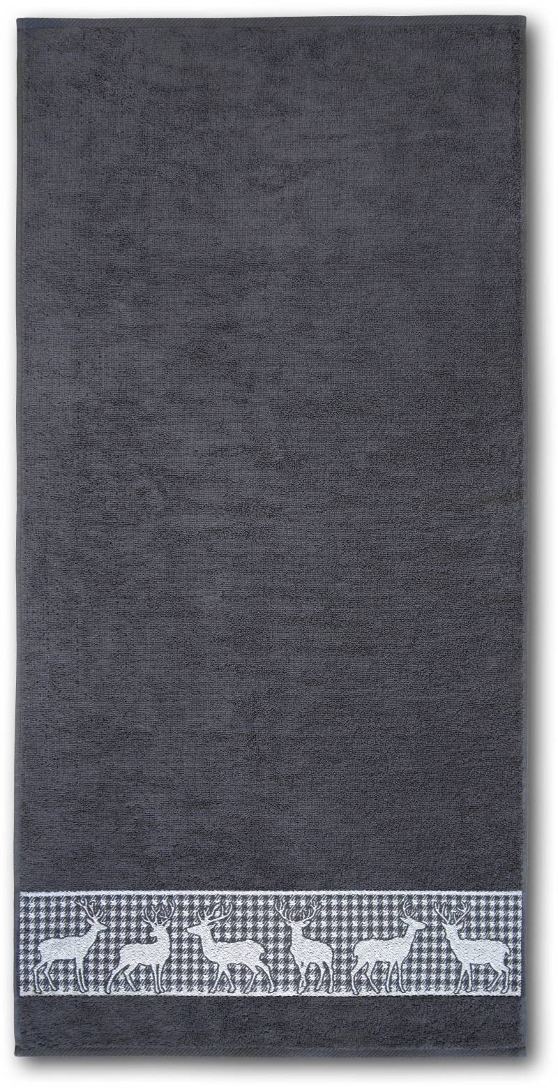 Dyckhoff Handtuch "Hirschparade", (1 St.), Made in Germany von dyckhoff
