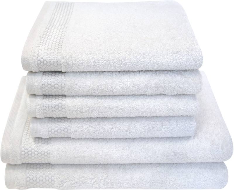 Dyckhoff Handtuch Set "Gloss" Set 6 Stk. Walkfrottier 4 Handtücher (50x100cm), 2 Duschtücher (70x140cm) von dyckhoff