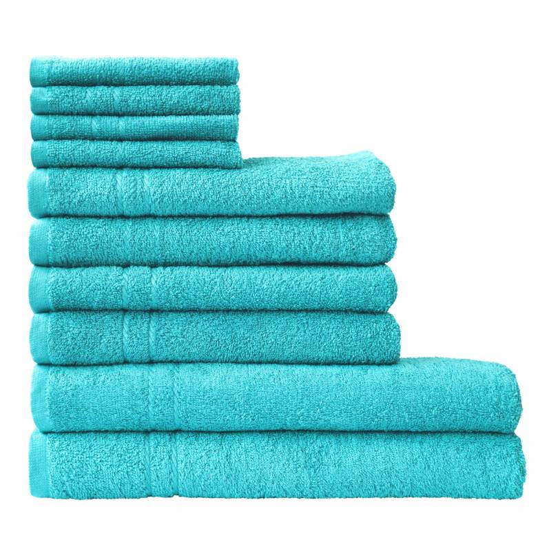 Dyckhoff Handtuch Set "Kristall", Set, 10 tlg., Walkfrottee, mit feiner Bordüre, Duschtücher, Handtücher und Gästetücher von dyckhoff