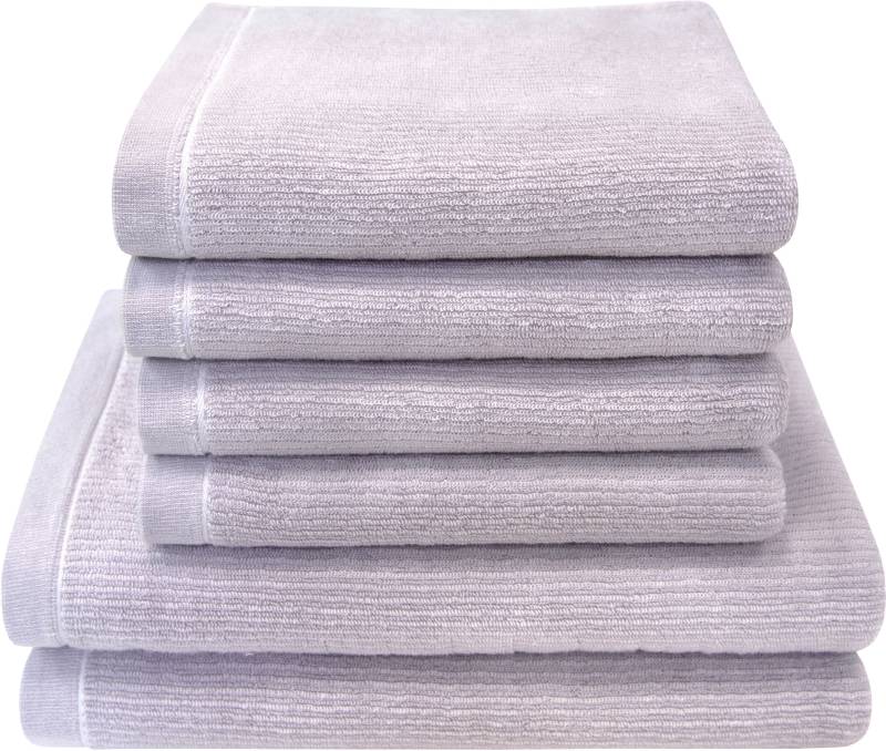 Dyckhoff Handtuch Set "Landscape" Set 6 Stk. Walkfrottier 4 Handtücher (50x100cm), 2 Duschtücher (70x140cm) von dyckhoff