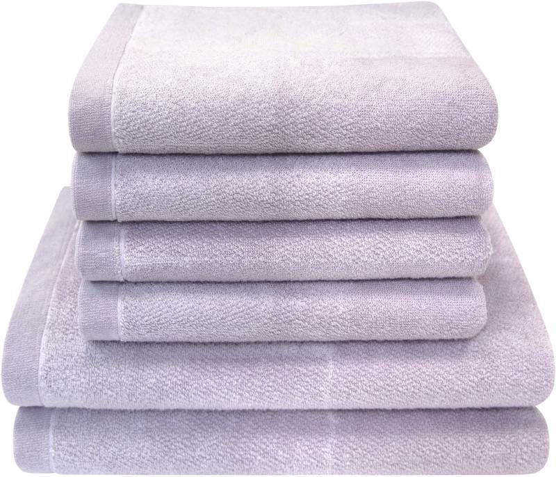 Dyckhoff Handtuch Set "Landscape" Set 6 Stk. Walkfrottier 4 Handtücher (50x100cm), 2 Duschtücher (70x140cm) von dyckhoff