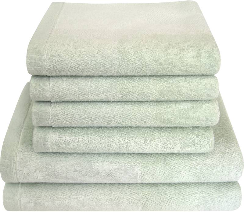 Dyckhoff Handtuch Set "Landscape" Set 6 Stk. Walkfrottier 4 Handtücher (50x100cm), 2 Duschtücher (70x140cm) von dyckhoff
