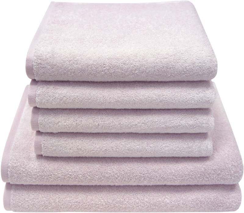 Dyckhoff Handtuch Set "Motion" Set 6 Stk. Walkfrottier Made in Germany; 4 Handtücher (50x100cm), 2 Duschtücher (70x140cm) von dyckhoff