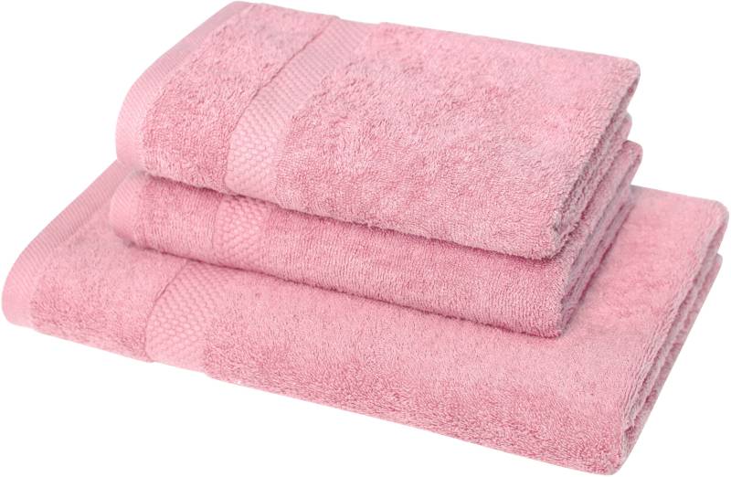 Dyckhoff Handtuch Set "Planet" Set 3 Stk. Walkfrottier 2 Handtücher (50x100cm), 1 Duschtuch (70x140cm) von dyckhoff