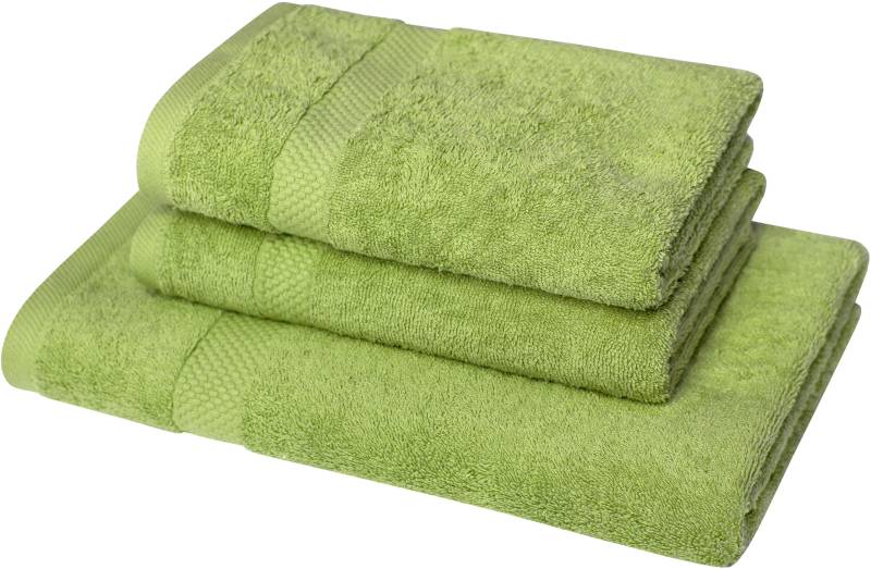 Dyckhoff Handtuch Set "Planet" Set 3 Stk. Walkfrottier 2 Handtücher (50x100cm), 1 Duschtuch (70x140cm) von dyckhoff