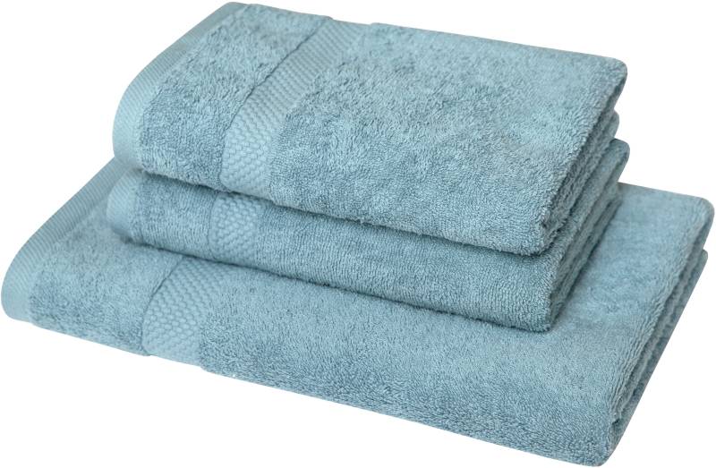 Dyckhoff Handtuch Set "Planet", Set, 3 tlg., Walkfrottier, 2 Handtücher (50x100cm), 1 Duschtuch (70x140cm) von dyckhoff