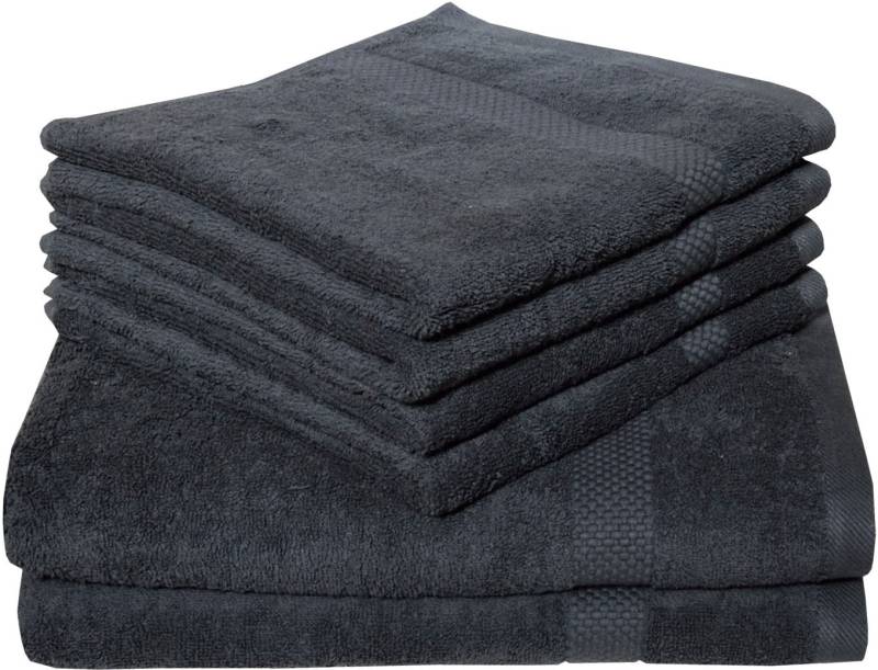 Dyckhoff Handtuch Set "Planet" Set 6 Stk. Frottier 4 Handtücher (50x100cm), 2 Duschtücher (70x140cm) von dyckhoff