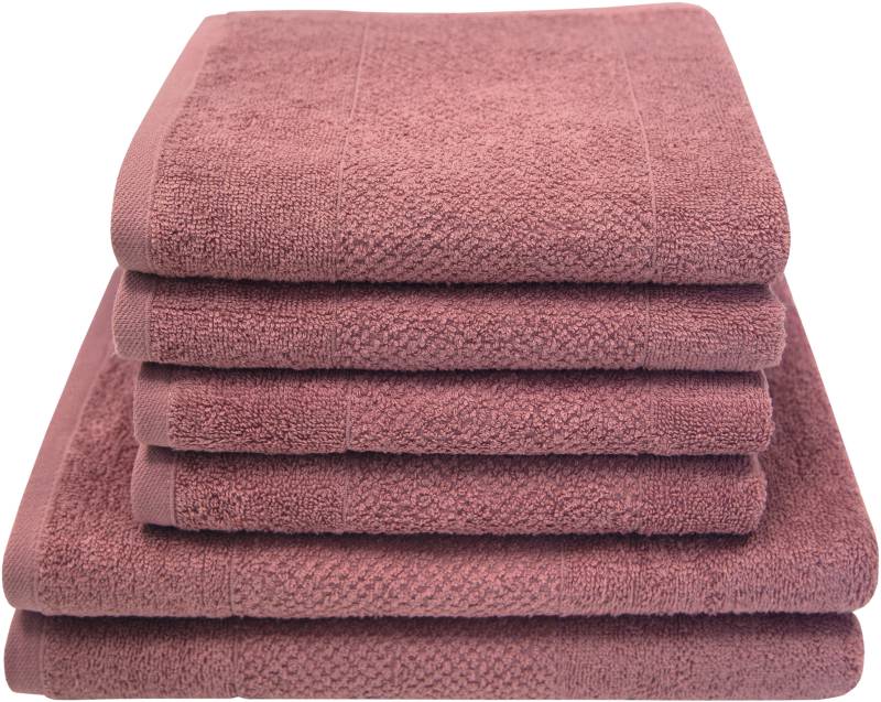 Dyckhoff Handtuch Set "Popcorn Streifen", Set, 6 tlg., Walkfrottier, 2 Badetücher (70x140 cm), 4 Handtücher (50x100 cm) von dyckhoff