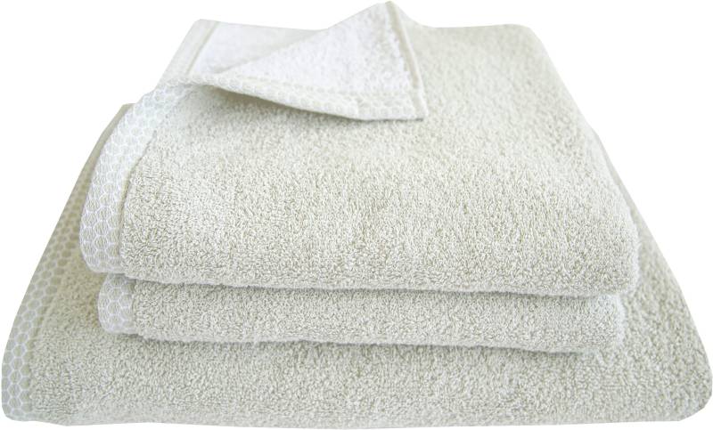 Dyckhoff Handtuch Set "Pure Natural Comb" Set 3 Stk. Frottier 2 Handtücher (50x100cm), 1 Duschtuch (70x140cm) von dyckhoff