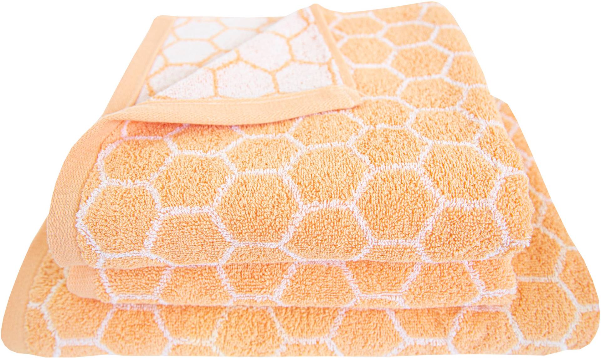 Dyckhoff Handtuch Set "Pure Natural Honey", (Set, 3 St., 2 Handtücher (50x100cm)-1 Duschtuch (70x140cm) von dyckhoff