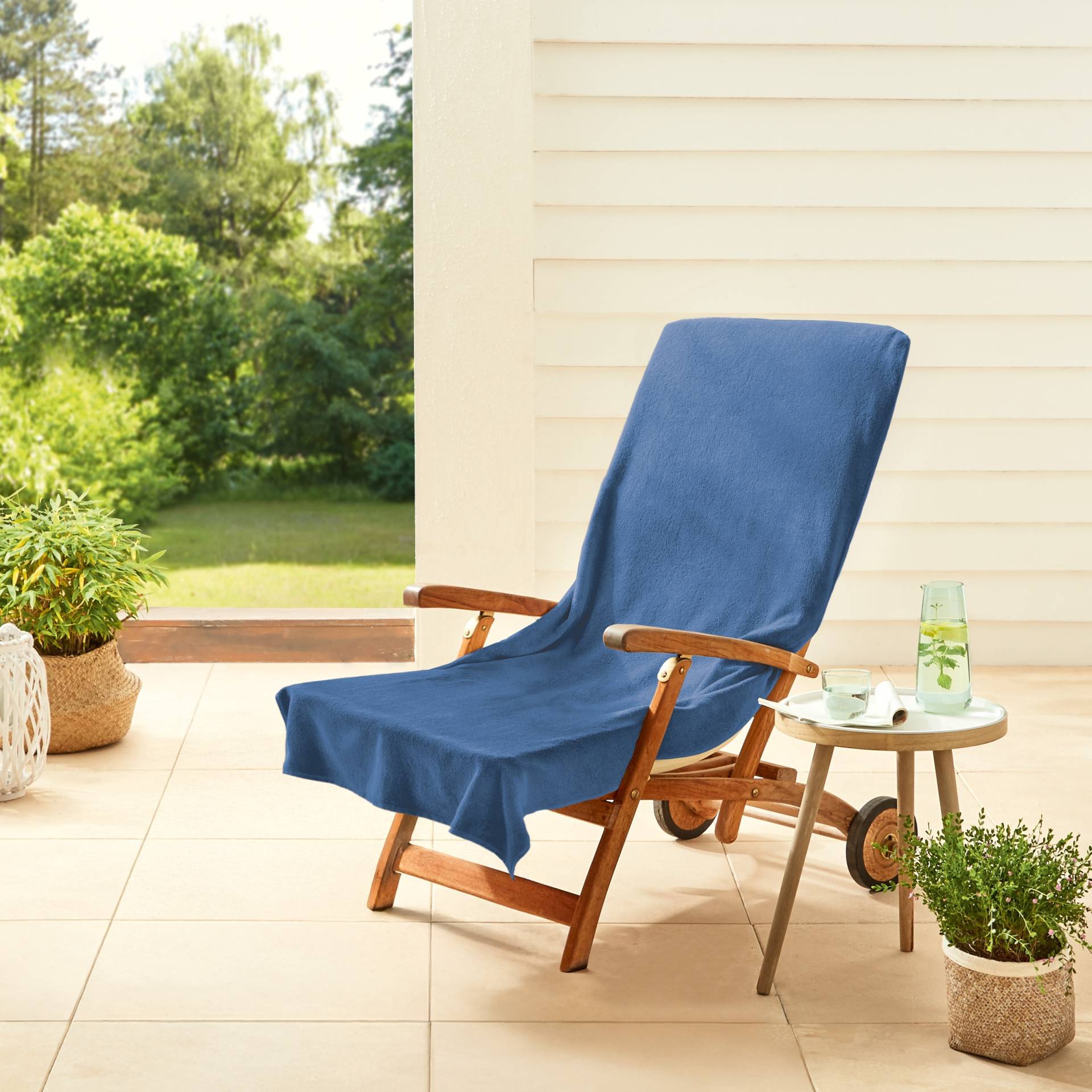 Dyckhoff Handtuch "Stuhlauflage / Liegeauflage" Schonbezug mit Einschubtasche von dyckhoff