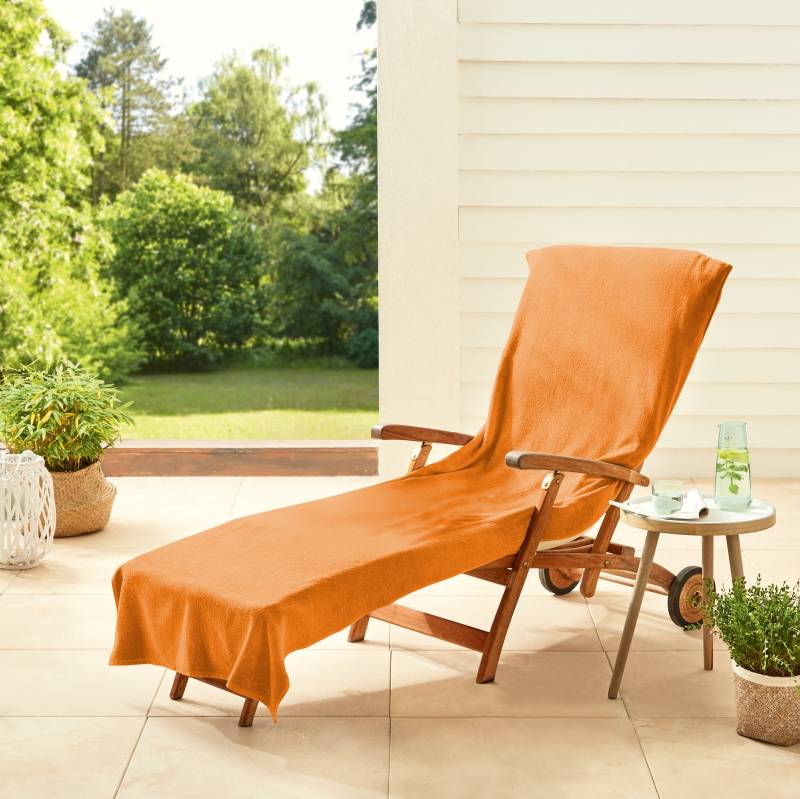 Dyckhoff Handtuch "Stuhlauflage / Liegeauflage" Schonbezug mit Einschubtasche von dyckhoff