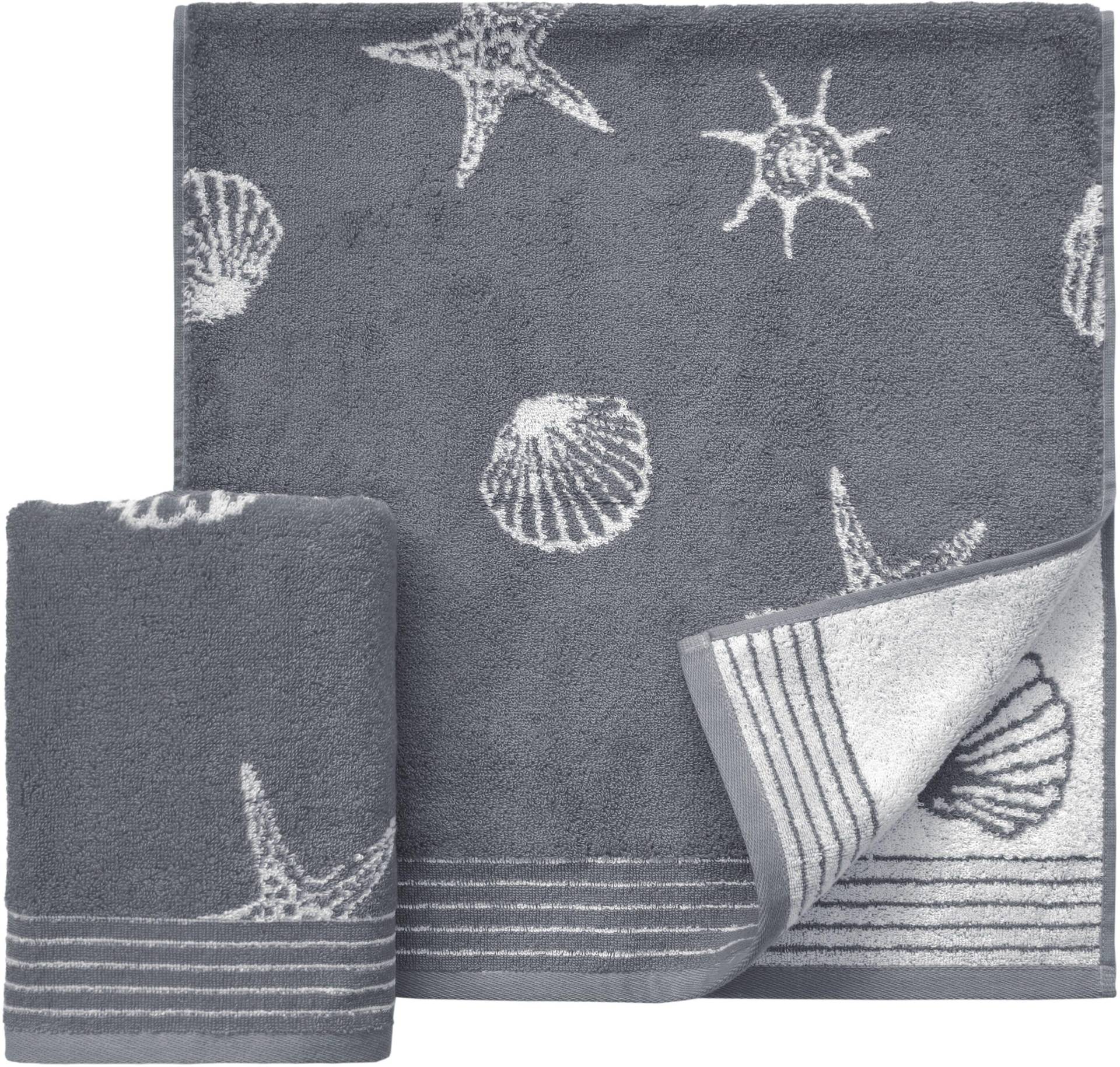 Dyckhoff Handtücher "Seashell", (2 St.), mit Muschelmuster von dyckhoff
