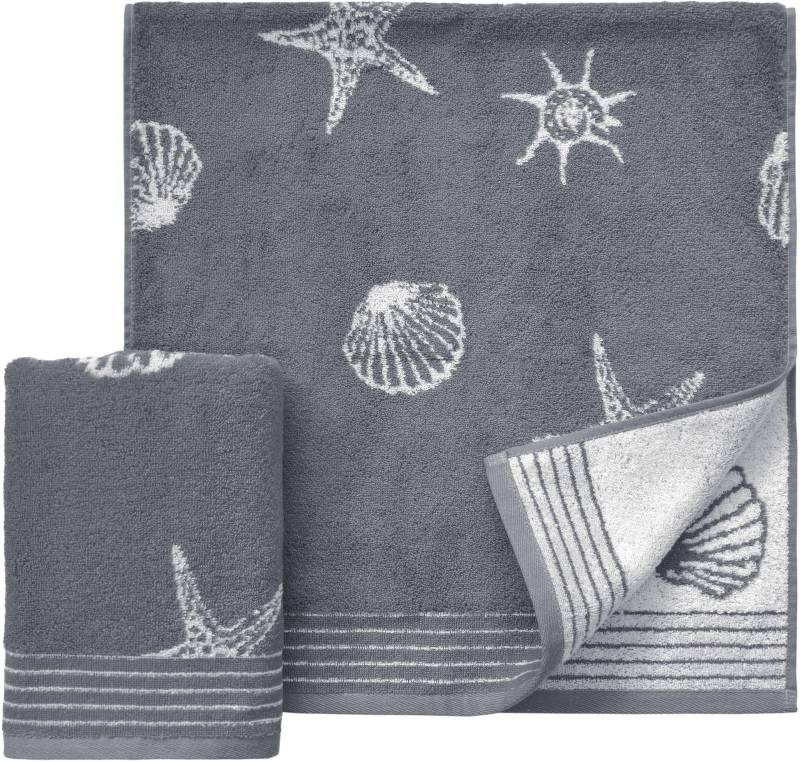 Dyckhoff Handtücher "Seashell", (2 St.), mit Muschelmuster von dyckhoff