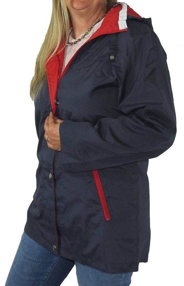 dynamic24 Outdoorjacke leicht Damen Parka Übergangsjacke Jacke Sommerjacke blau navy von dynamic24