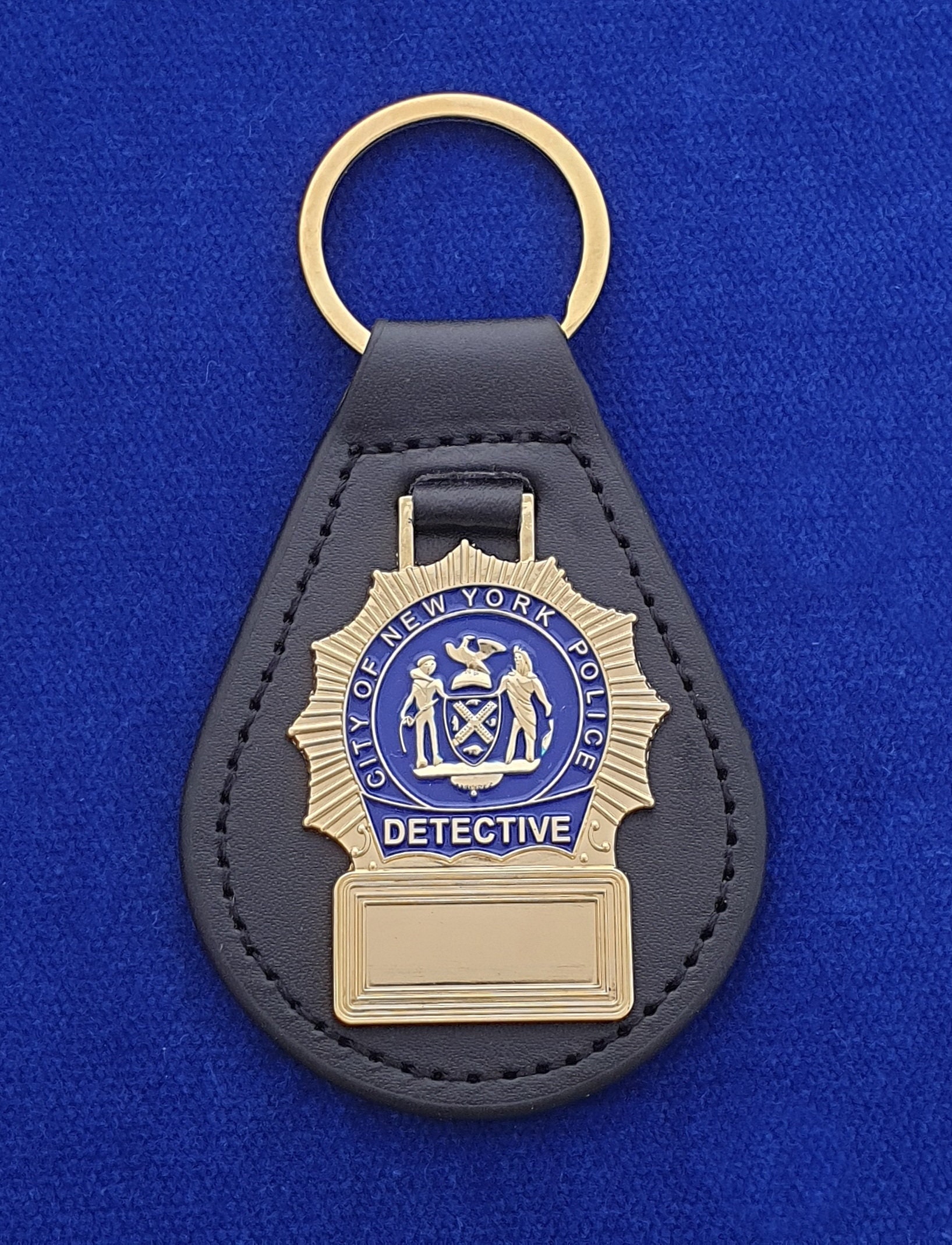 N.y.p.d. Schlüsselanhänger Aus Leder von dynamicentry