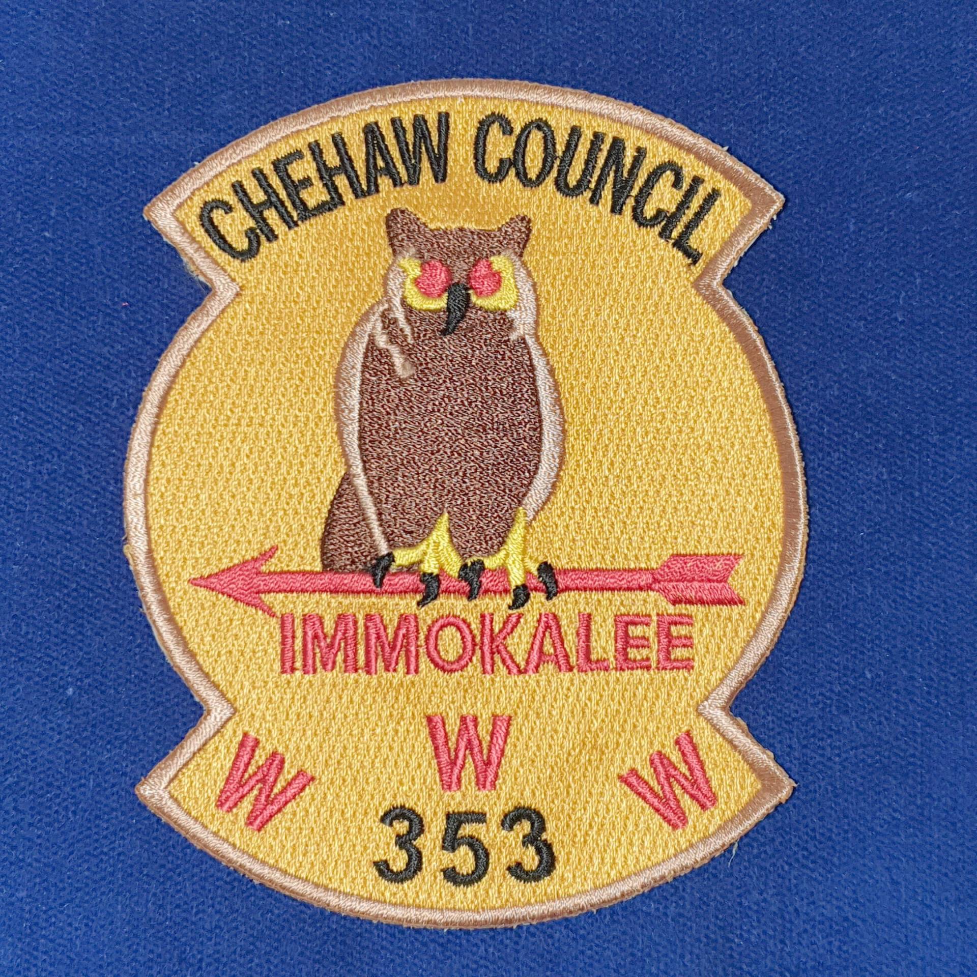 Oa Lodge #353 Immokalee Chehaw Rat Aufnäher von dynamicentry