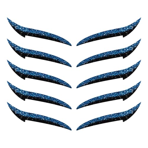 dzqad Wiederauffüllbare Augen Liner Sticker - Lidschatten Wimpern Aufkleber,Haftende Streifen Langzeit Haltbar 10 Stück Verabredung Tanzen Reisen Bühne von dzqad