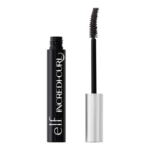 e.l.f. Incredi-Curl Mascara, Mascara für langanhaltenden Schwung und Mega-Volumen, verwischt nicht, vegan und tierversuchsfrei, Soft Black von e.l.f.