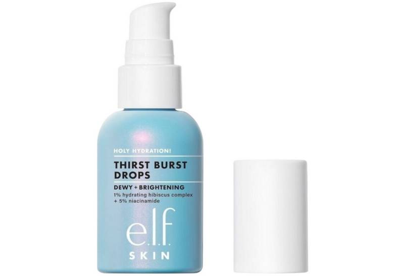 e.l.f Gesichtsserum Holy Hydration Thirst Burst Drops Feuchtigkeitsserum weiss 30 ml von e.l.f