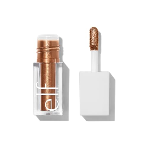 e.l.f. Liquid Metallic Eyeshadow, Lidschatten Mit Metallischem Finish, Langanhaltende Formel Auf Gel-Basis, Schnell Trocknend, Vegan & Tierversuchsfrei, Meteor, 3 ml von e.l.f.