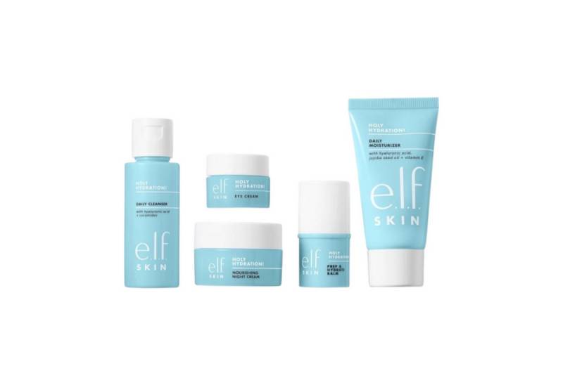 e.l.f Pflege-Set SKIN Jet Set Hydration Kit, 5-tlg., Reisefreundliches Set von e.l.f
