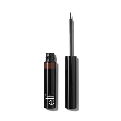 e.l.f. H2O Proof Inkwell Eyeliner Pen, Hochpigmentierter, Wasserfester Flüssig-Eyeliner, Mattes Finish, Vegan & Tierversuchsfrei, Caffeinated von e.l.f.