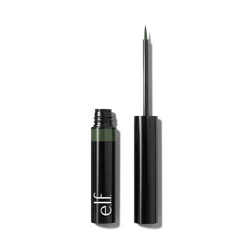 e.l.f. H2O Proof Inkwell Eyeliner Pen, Hochpigmentierter, Wasserfester Flüssig-Eyeliner Mit Mattem Finish, Vegan & Tierversuchsfrei, Dark Envy von e.l.f.