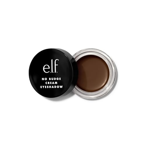 e.l.f. No Budge Cream Eyeshadow, 3-in-1 Lidschatten, Primer & Liner Mit Faltenresistenter Farbe & Haltekraft, Vegan & Tierversuchsfrei, Plateau, 4,2 g von e.l.f.