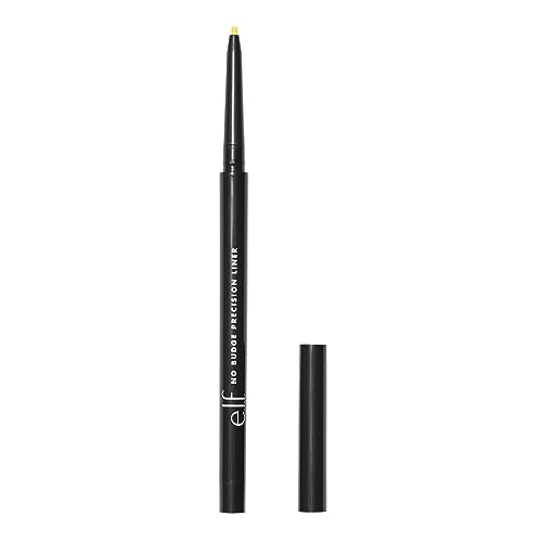 e.l.f. No Budge Precision Eyeliner, Langanhaltender, Cremiger Eyeliner Mit Ultrafeiner Spitze Für Präzises Auftragen, Vegan & Tierversuchsfrei, Canary, 0,05 g von e.l.f.